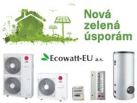 Tepelná čerpadla vzduch-voda, pro rodinné domy i větší objekty. 
